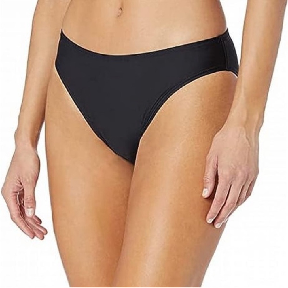 NWT $59 Kenneth Cole  Women Black Solids‎ Classic Shirred Hipster